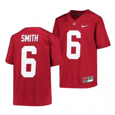 Youth Alabama Crimson Tide #6 DeVonta Smith Crimson Alumni NCAA College Football Jersey 2403FFSR0